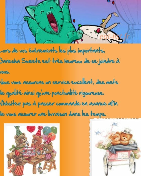 Ganesha Sweets — carte page 4