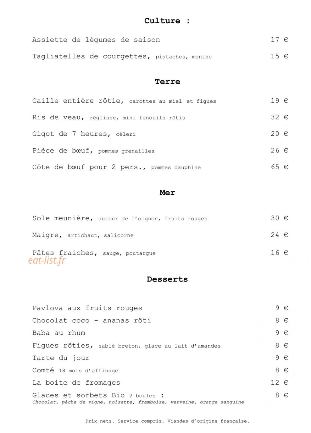 Grand Amour — carte page 7