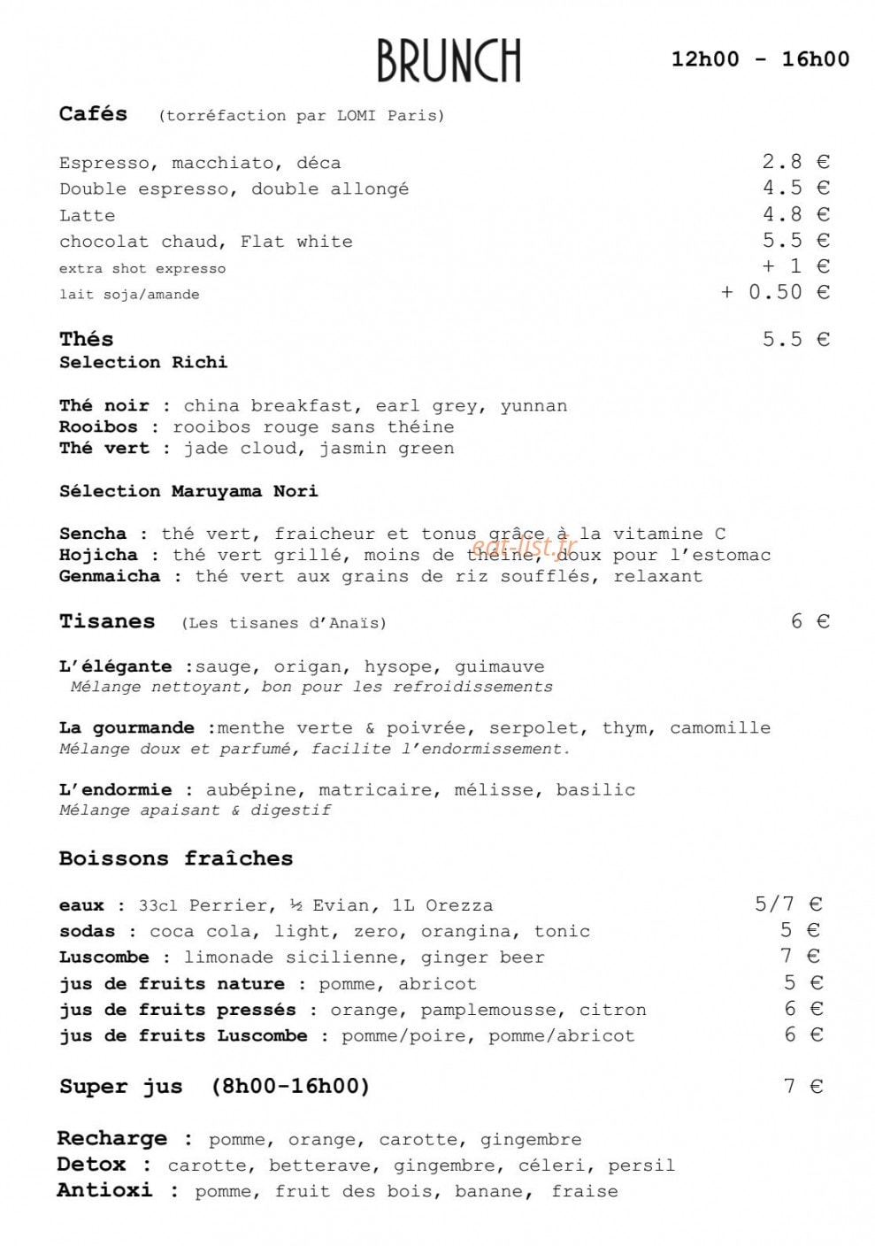 Grand Amour — carte page 8