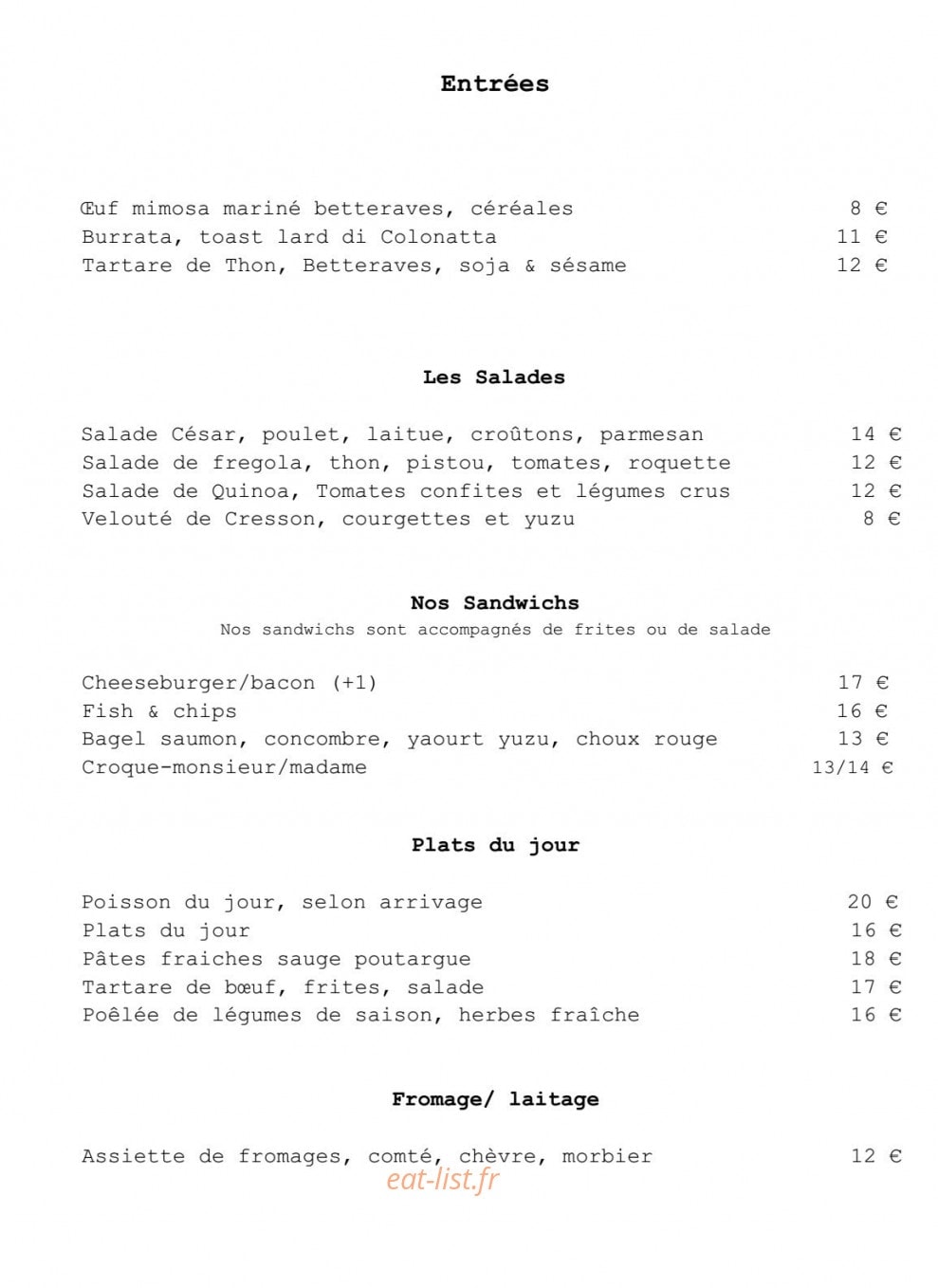 Grand Amour — carte page 4