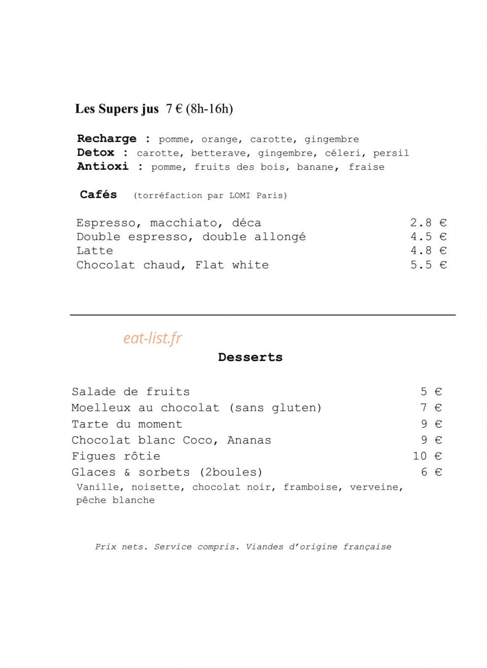 Grand Amour — carte page 5