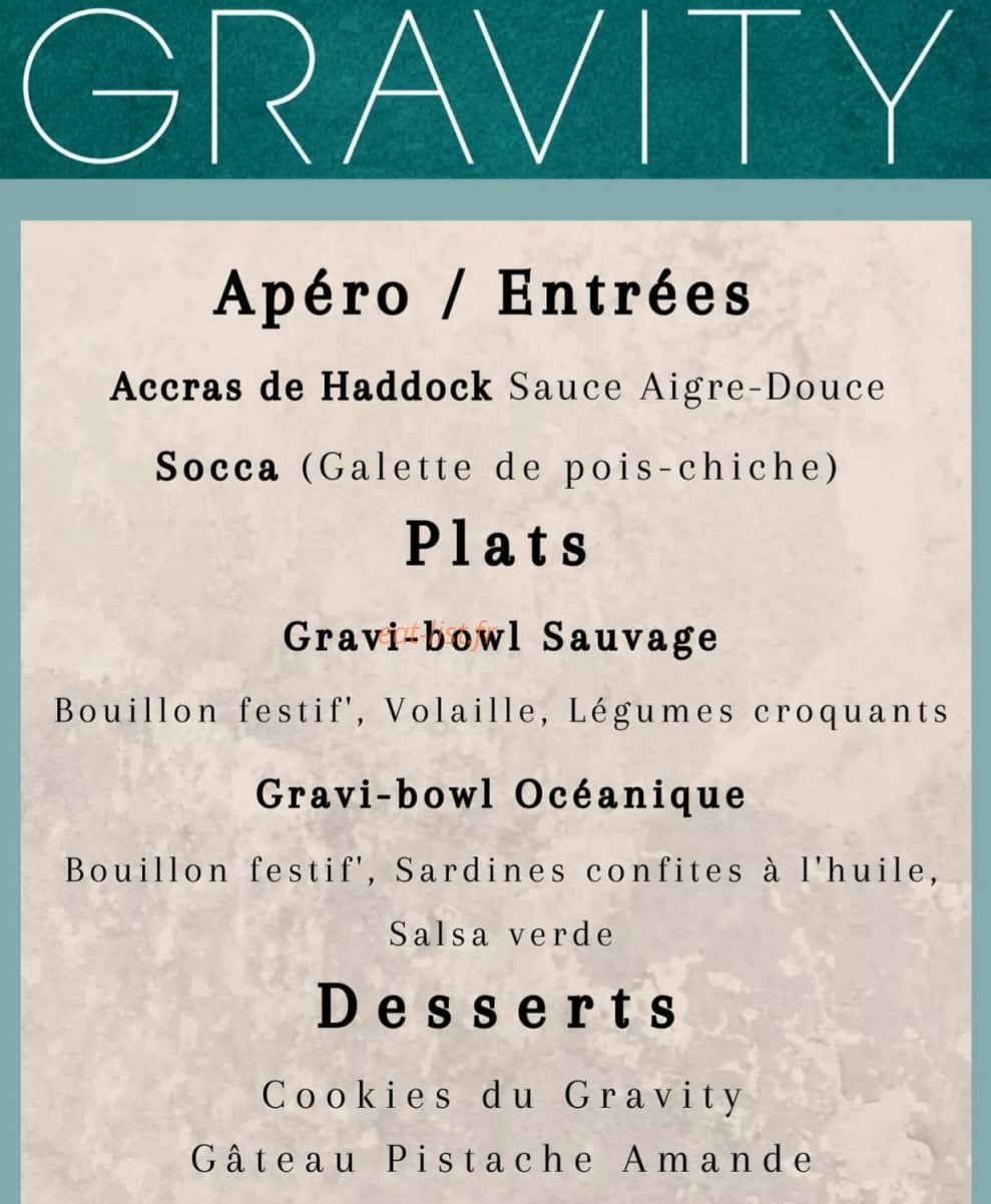 Gravity — carte page 1