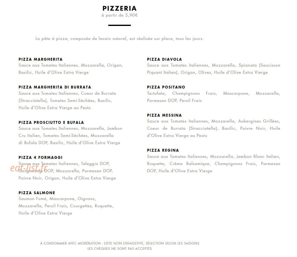 It Trattoria — carte page 2