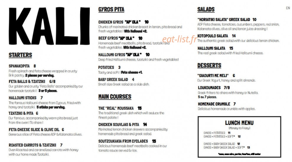 Kali — carte page 2