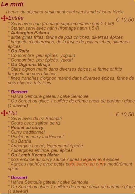 Kashmir House — carte page 9