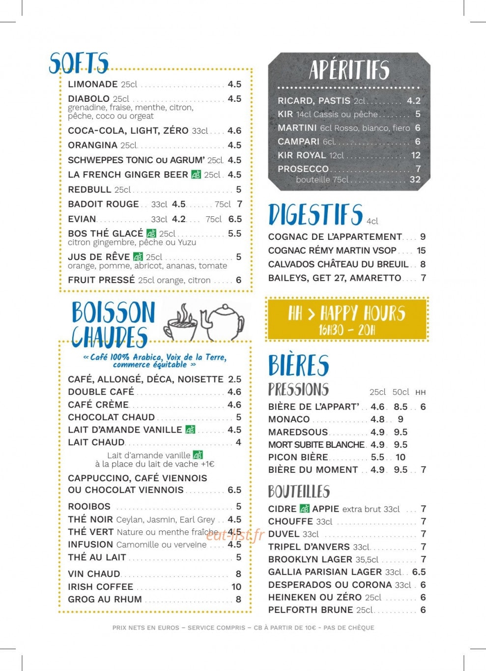 L'Appartement — carte page 4