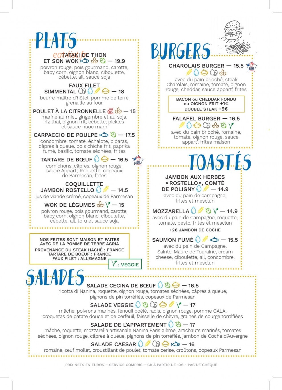 L'Appartement — carte page 2