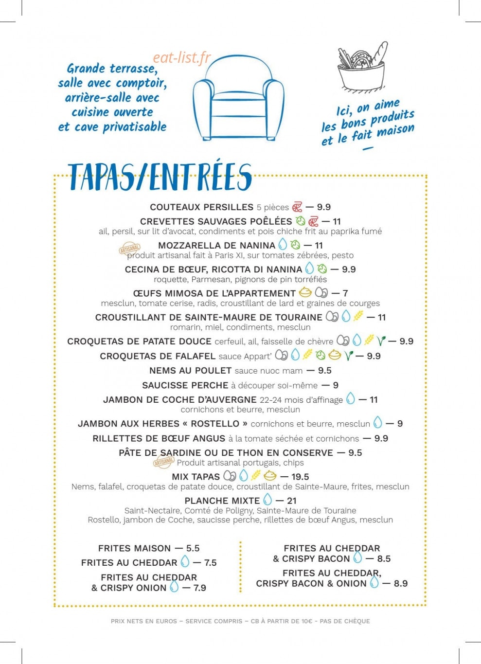 L'Appartement — carte page 1