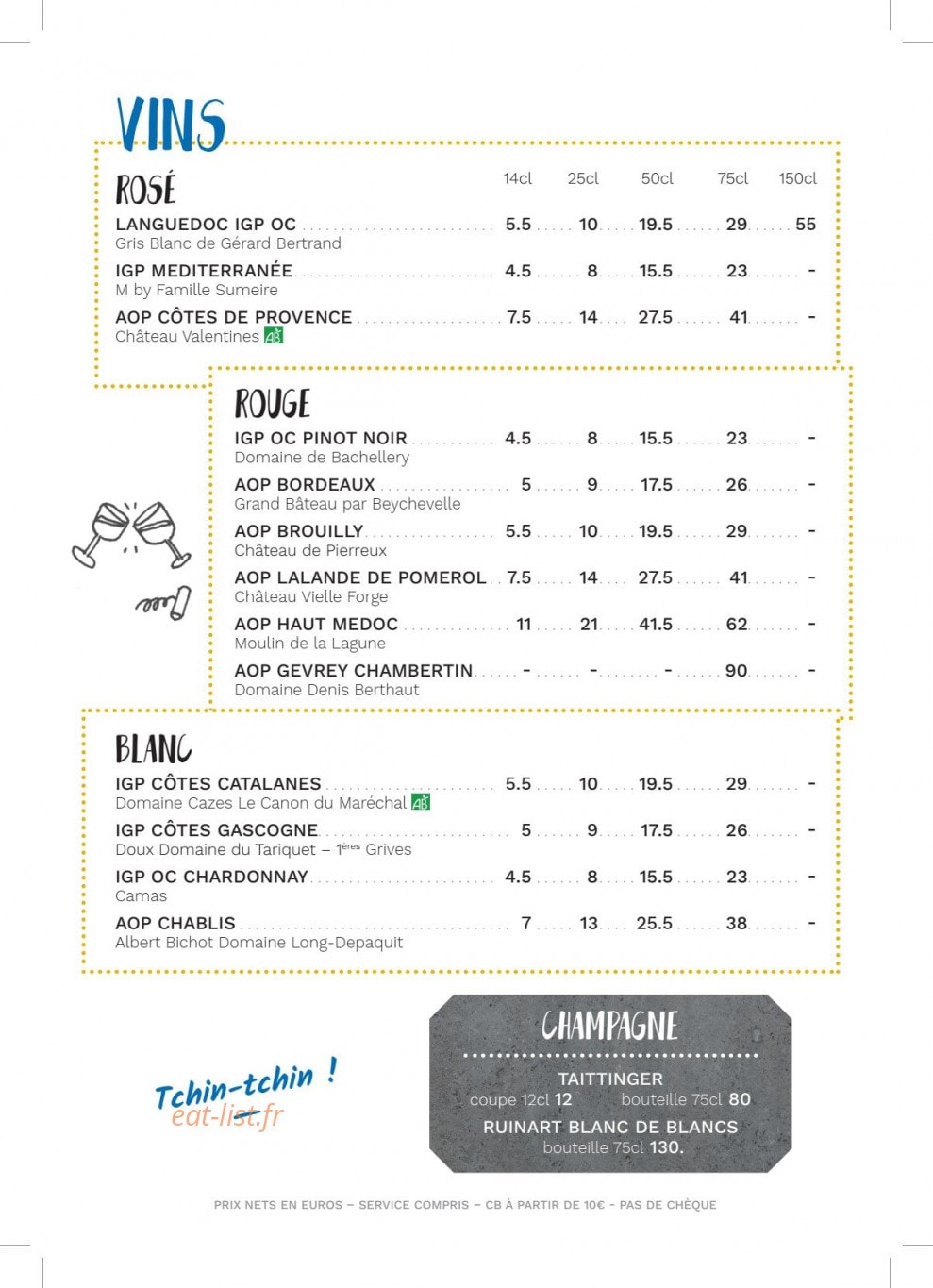 L'Appartement — carte page 6