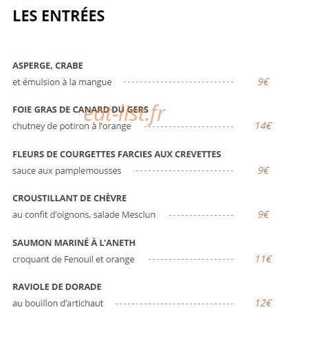L'Orange Verte — carte page 2