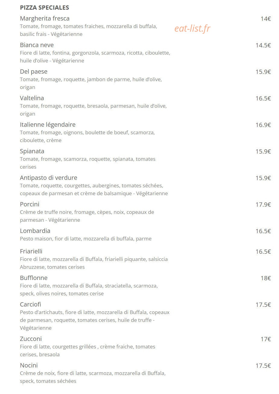 La Caspita — carte page 2