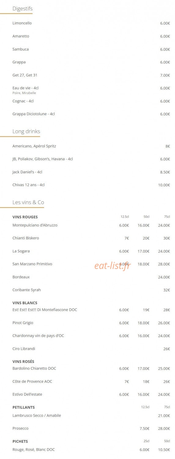 La Caspita — carte page 7