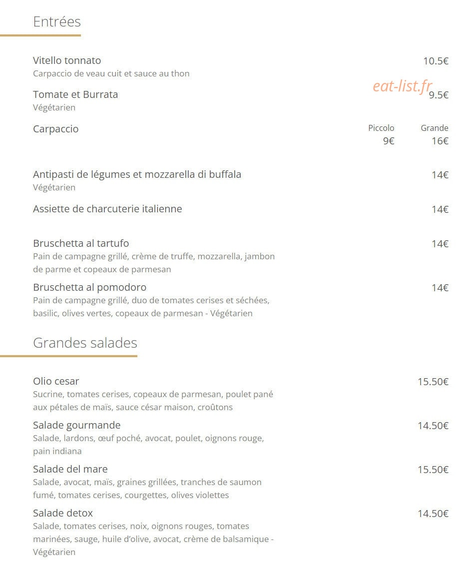 La Caspita — carte page 3