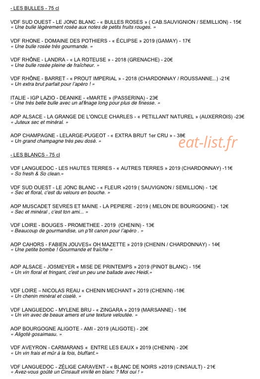 La Curieuse Compagnie — carte page 3