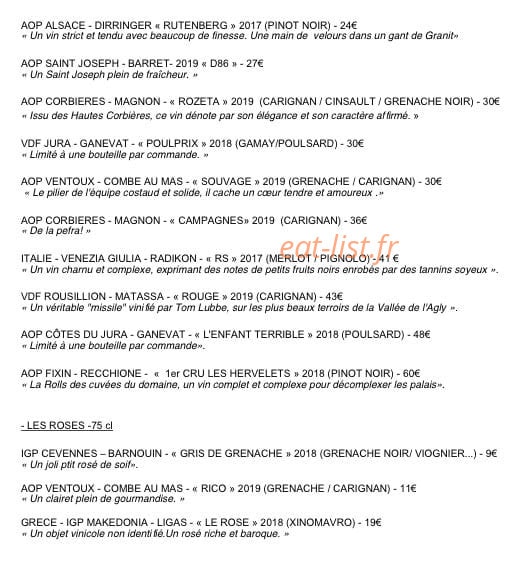 La Curieuse Compagnie — carte page 4