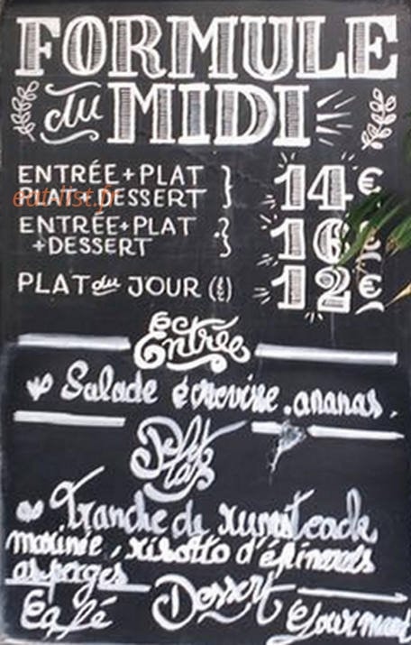 La Quincaillerie — carte page 1