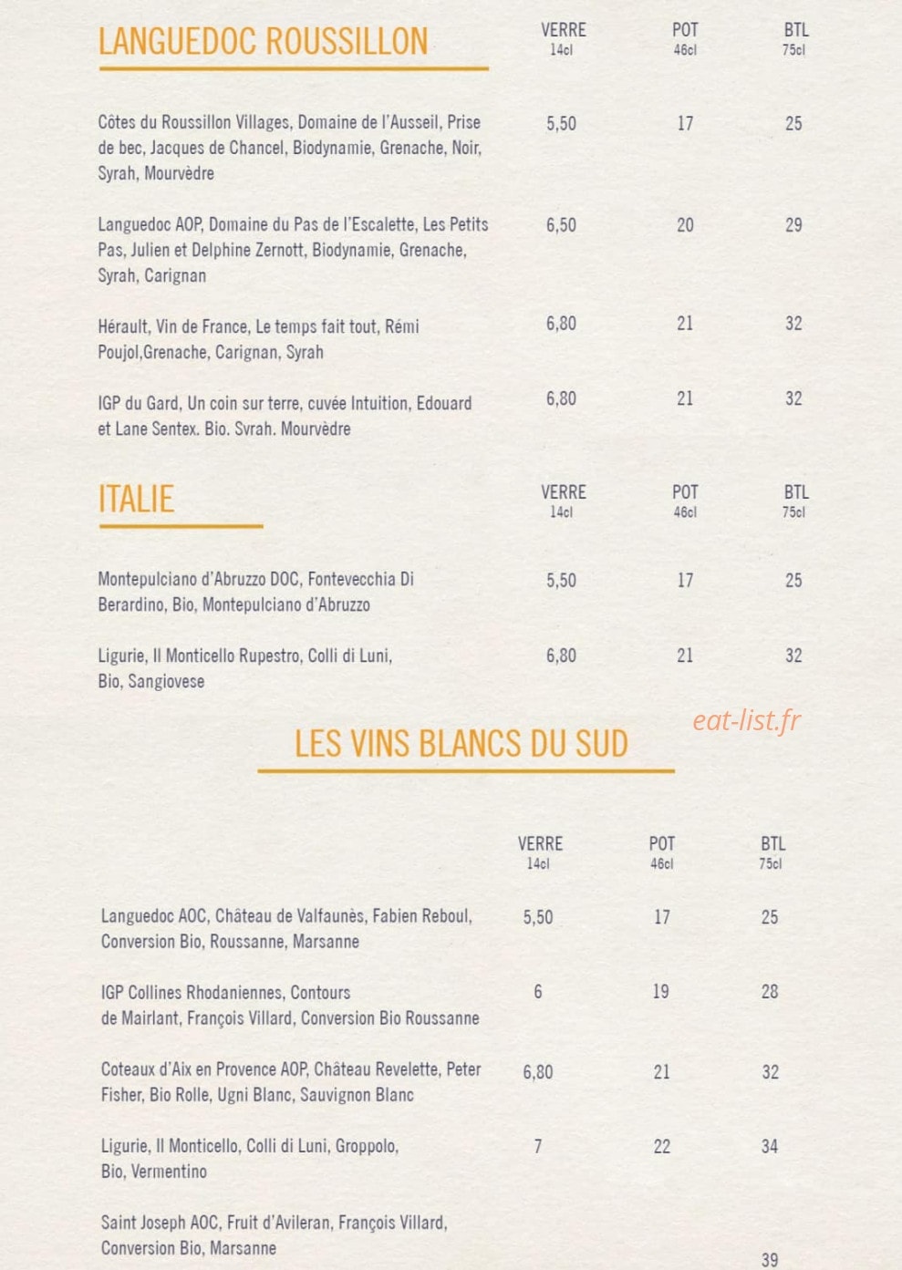 La Riviera — carte page 8