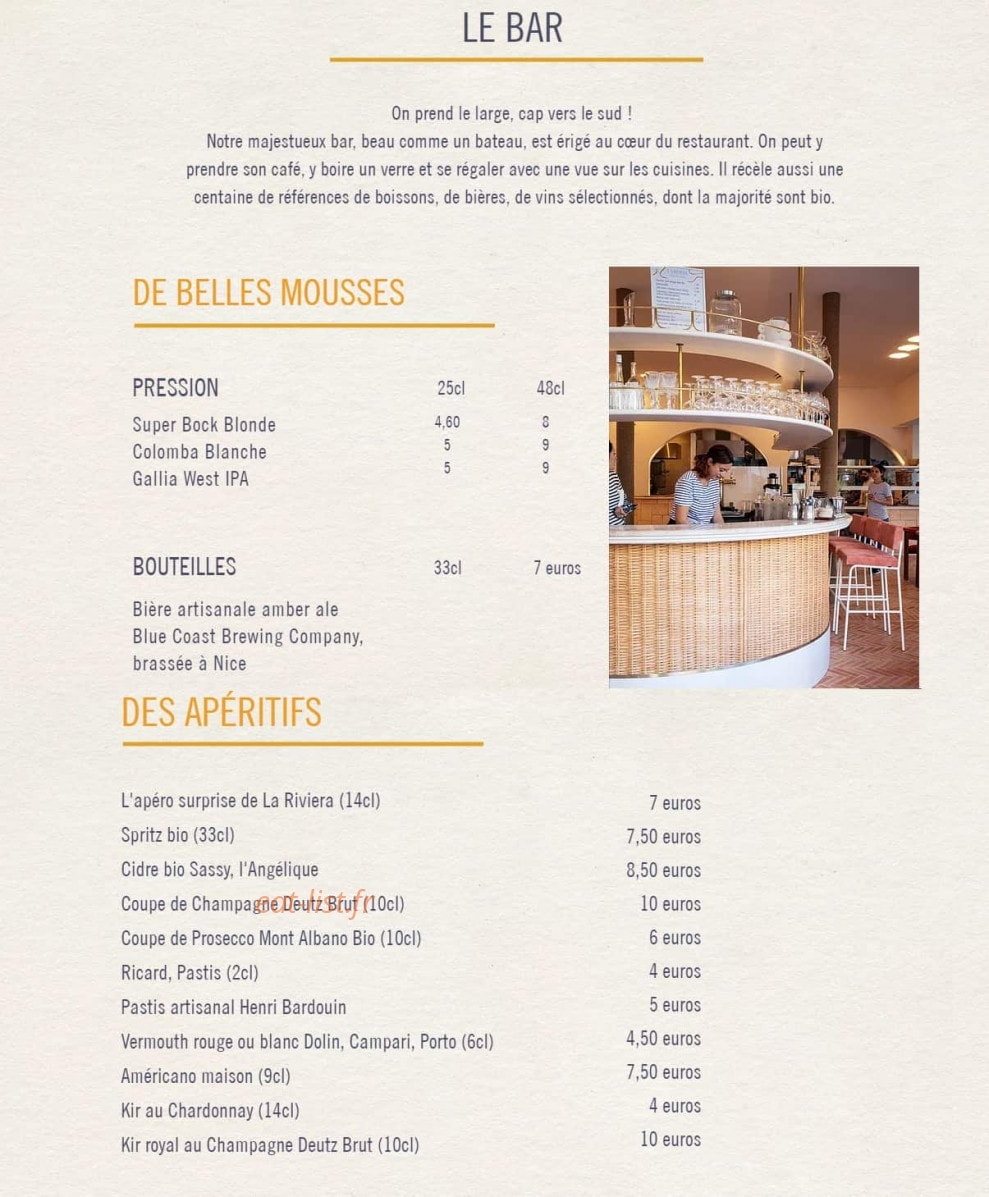 La Riviera — carte page 6