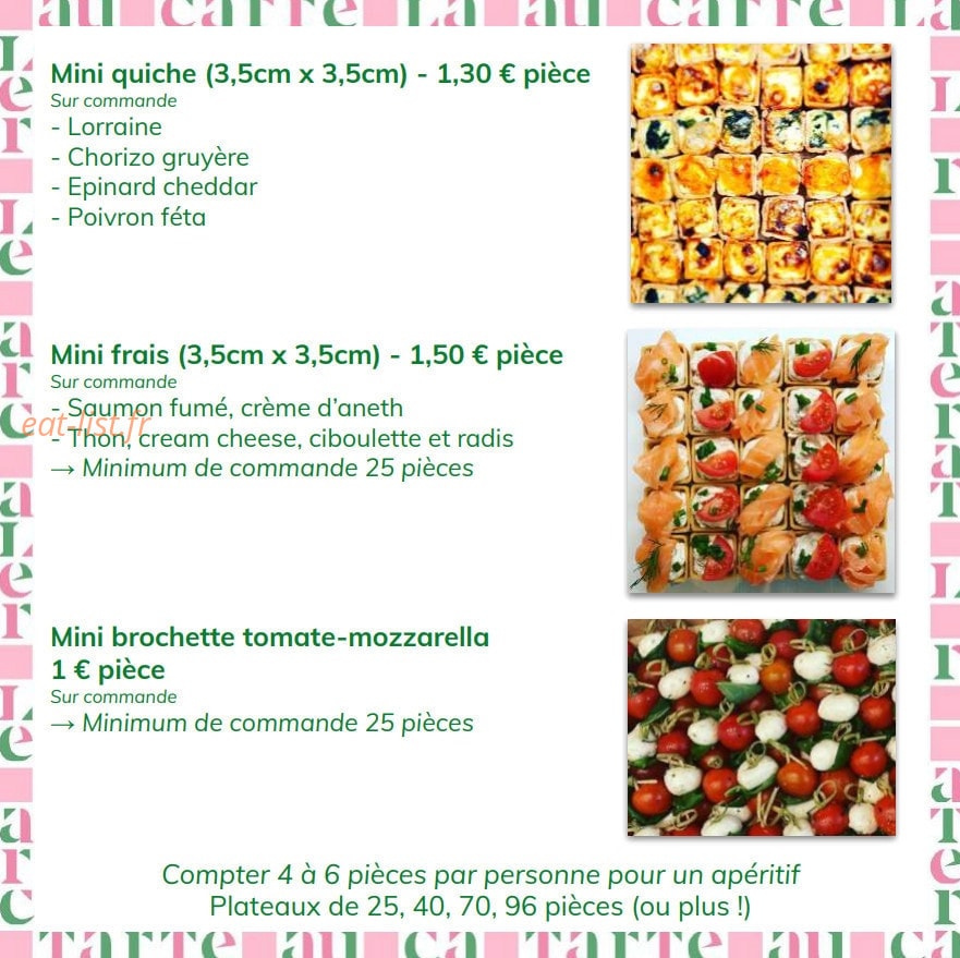 La Tarte au Carré — carte page 2