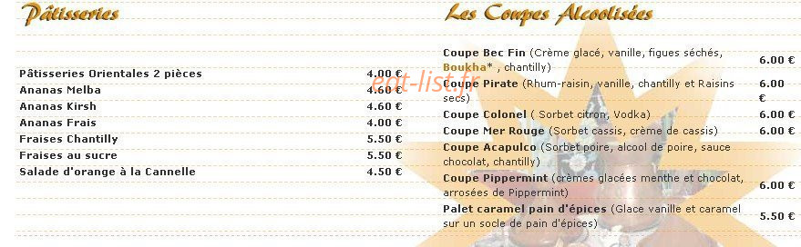 Le Bec Fin - Chez Saïd — carte page 7