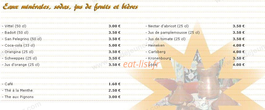 Le Bec Fin - Chez Saïd — carte page 9