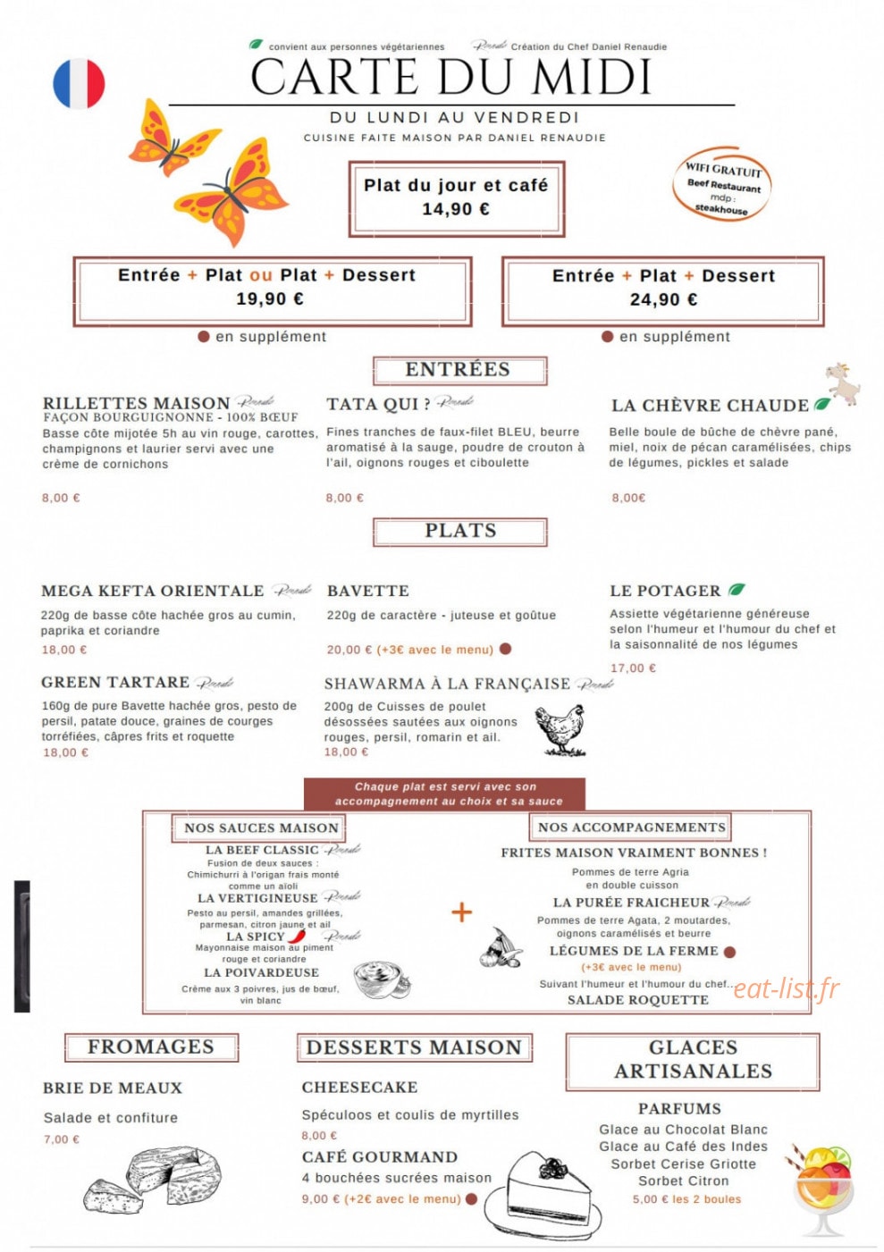 Le Beef — carte page 5