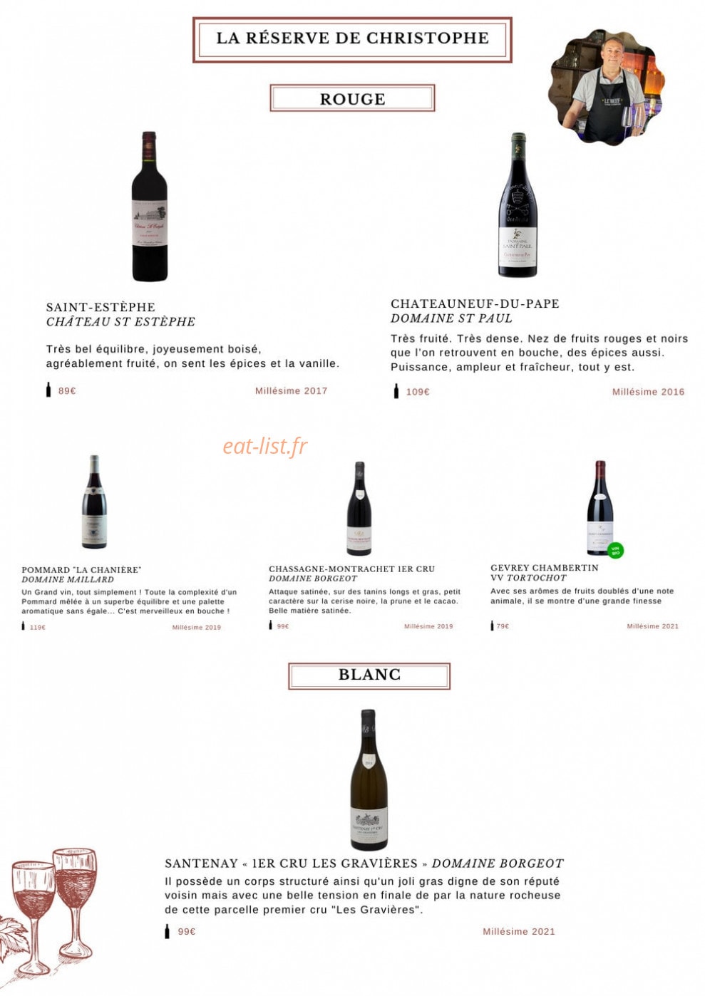 Le Beef — carte page 8