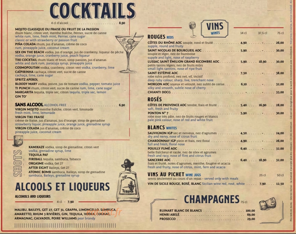 Le Bonne Nouvelle — carte page 6