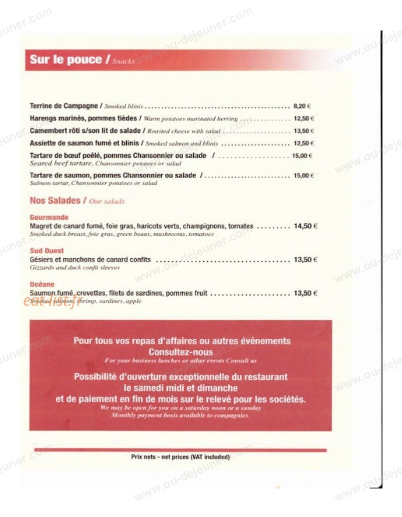 Le chansonnier — carte page 4