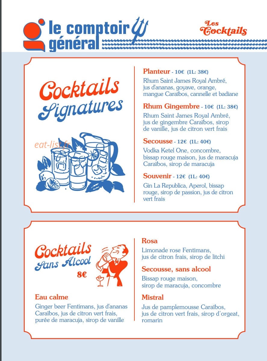 Le Comptoir Général — carte page 4