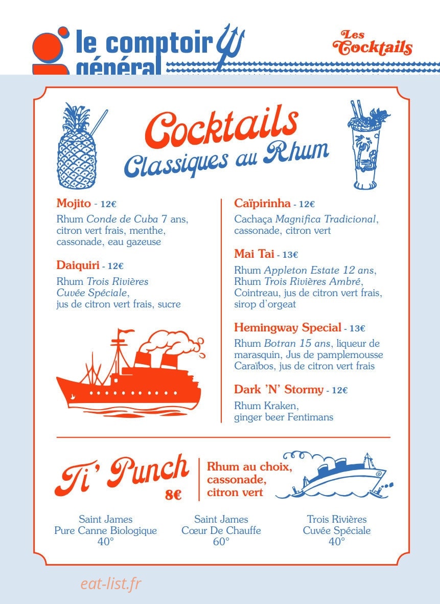 Le Comptoir Général — carte page 5