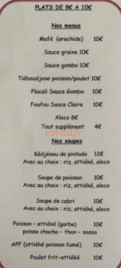 Le Dabali — carte page 1