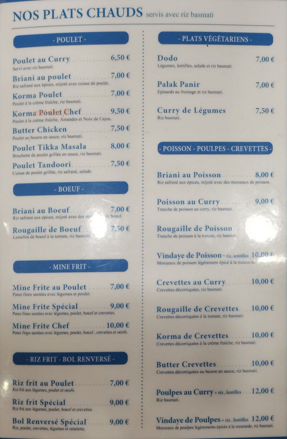 Le Dodo — carte page 1
