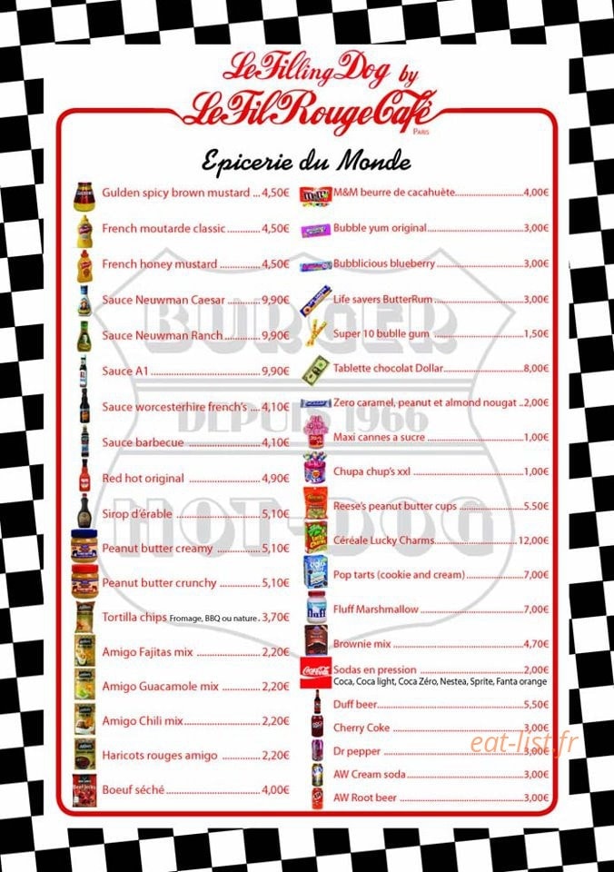 Le Fil Rouge Café — carte page 4