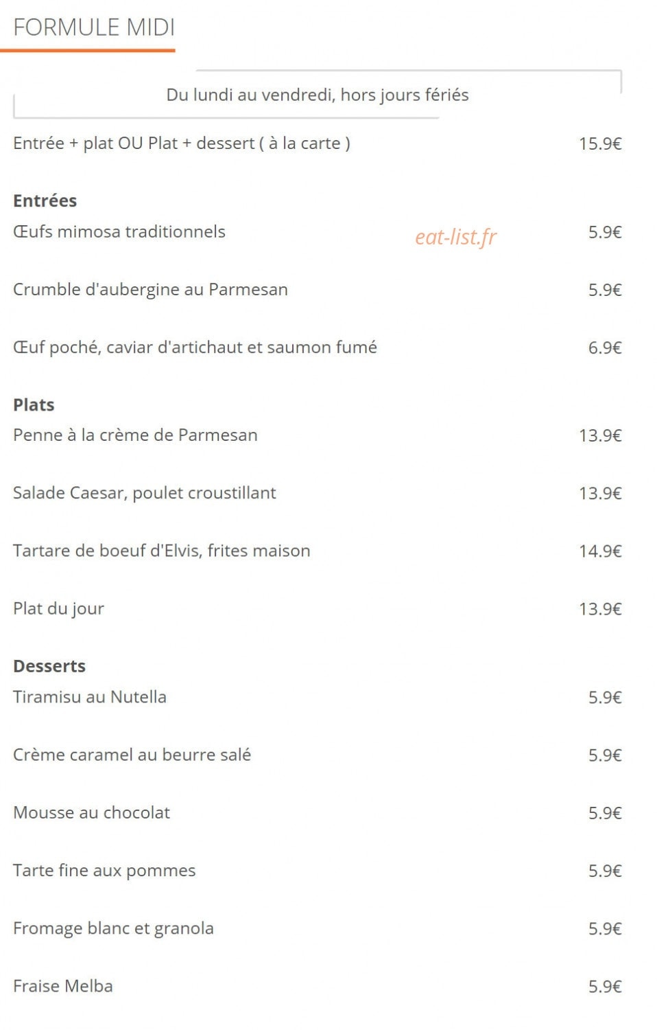 Le Floréal — carte page 1