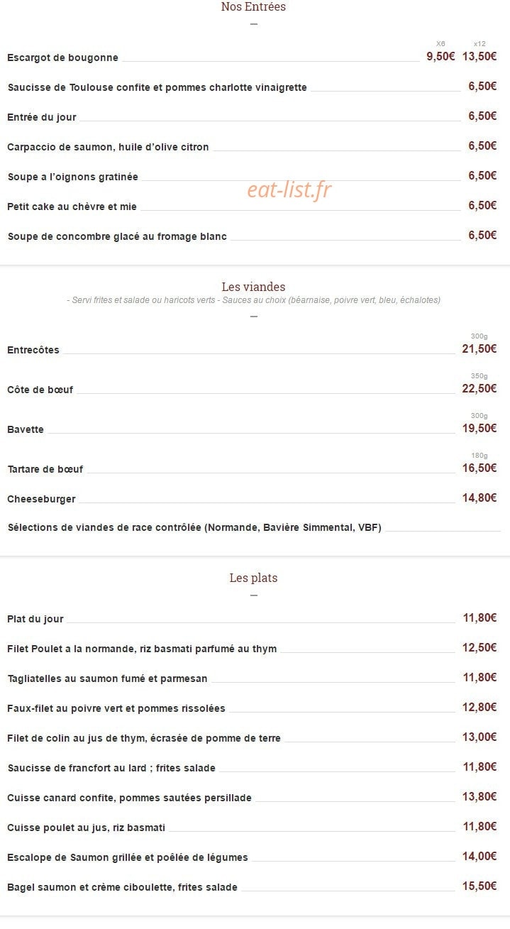 Le Magenta — carte page 1