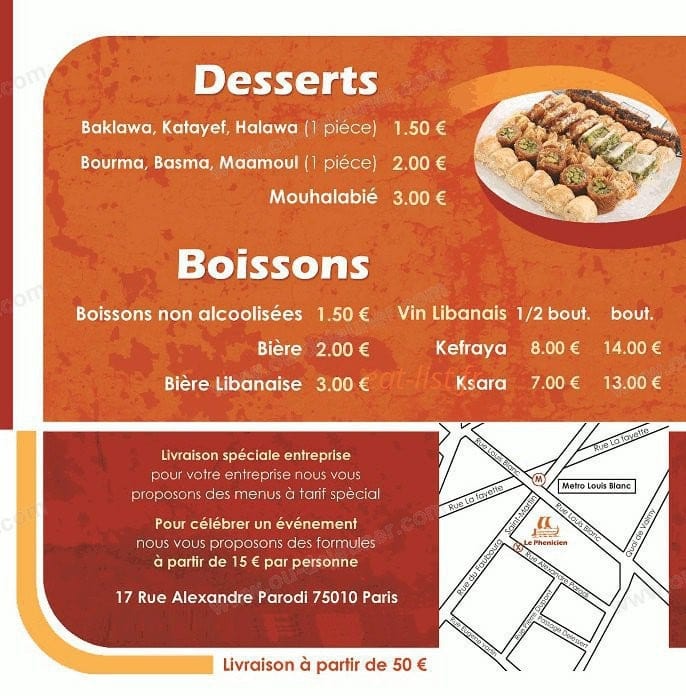 Le Phenicien — carte page 12