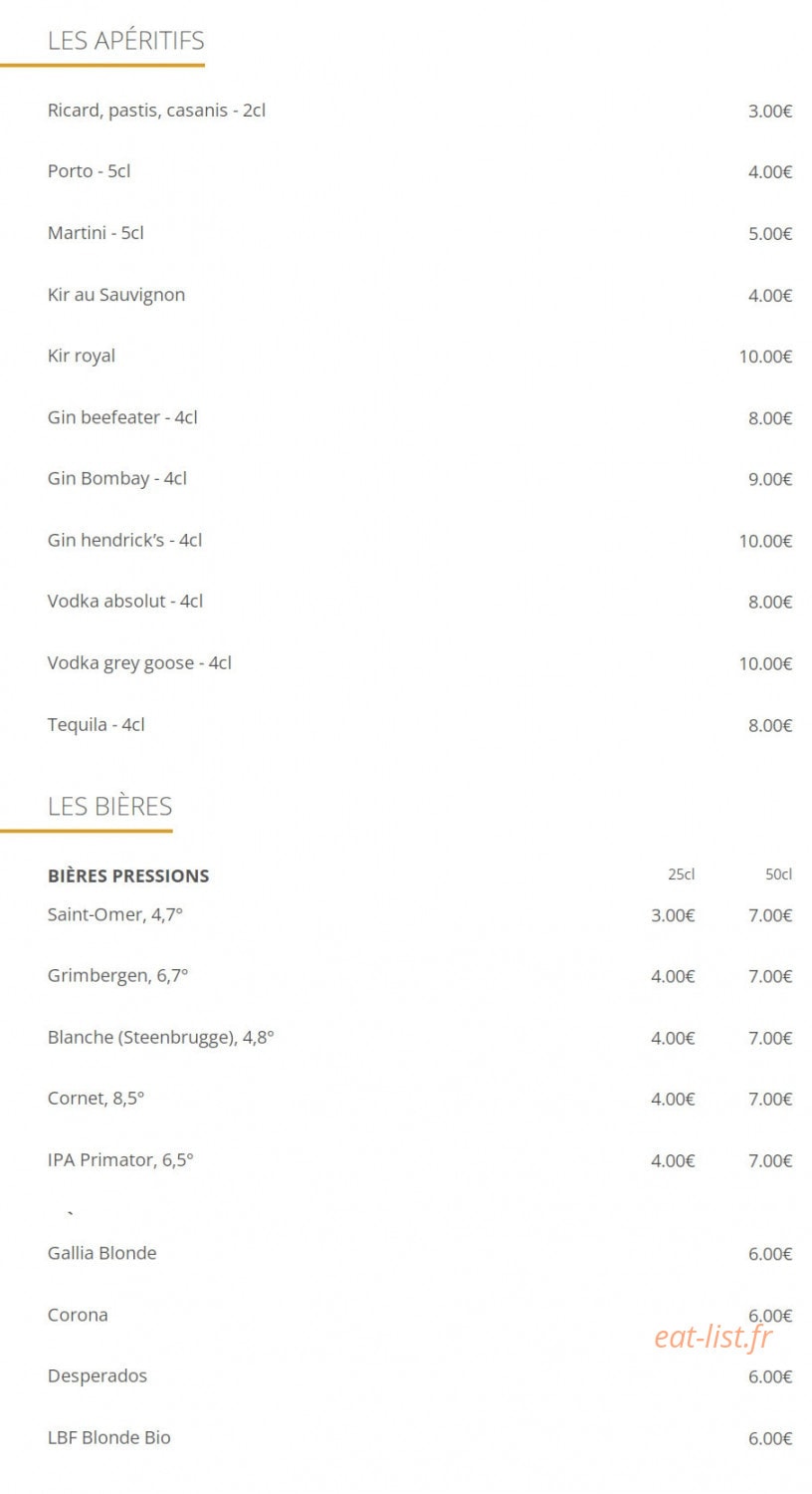 Léo Bistrot — carte page 6