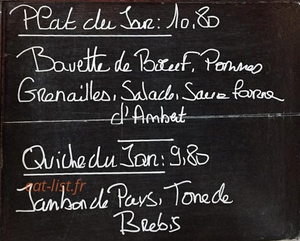 Les Parigots — carte page 1
