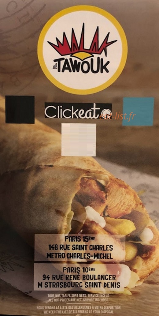 Malak Al Tawouk — carte page 1