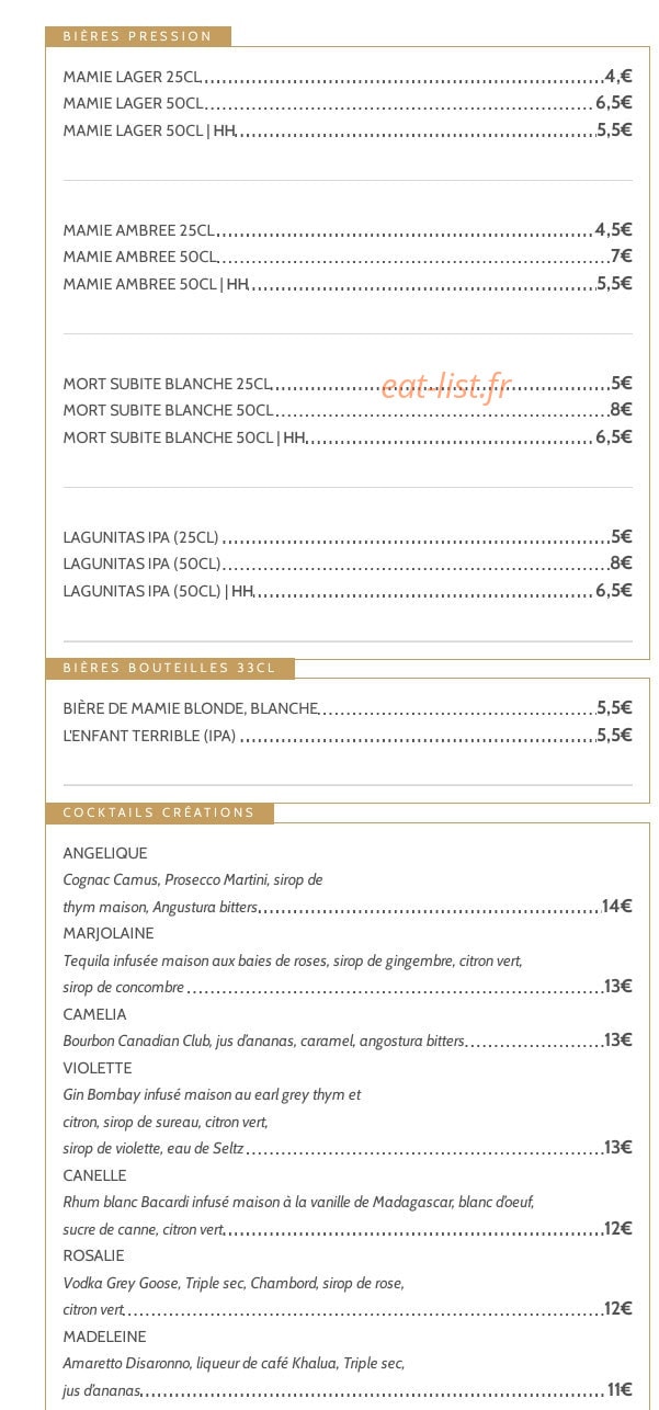 Mamie — carte page 8
