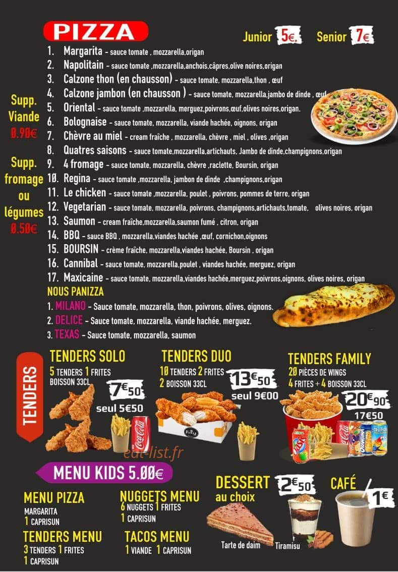 Nawab kebab — carte page 2