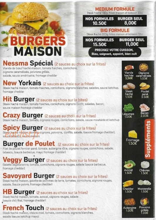 Nessma Burger — carte page 2