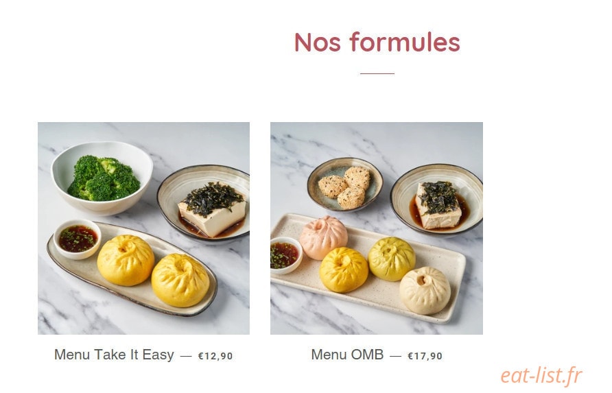 Oh My Bao — carte page 4