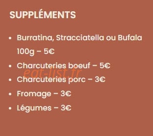 Ottobre Pizzeria — carte page 6