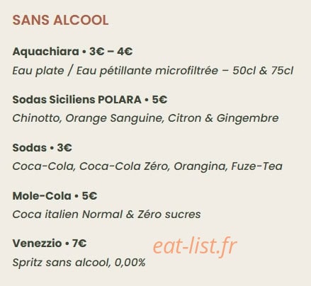 Ottobre Pizzeria — carte page 9
