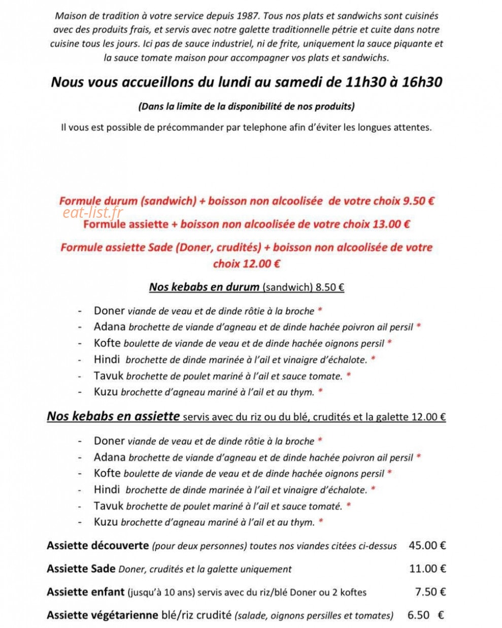 Ozlem doner — carte page 1