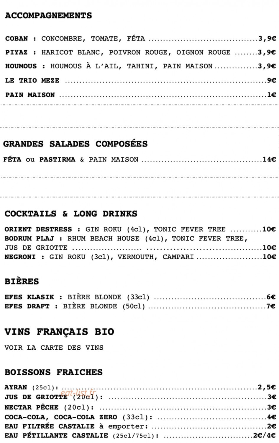Pide — carte page 2