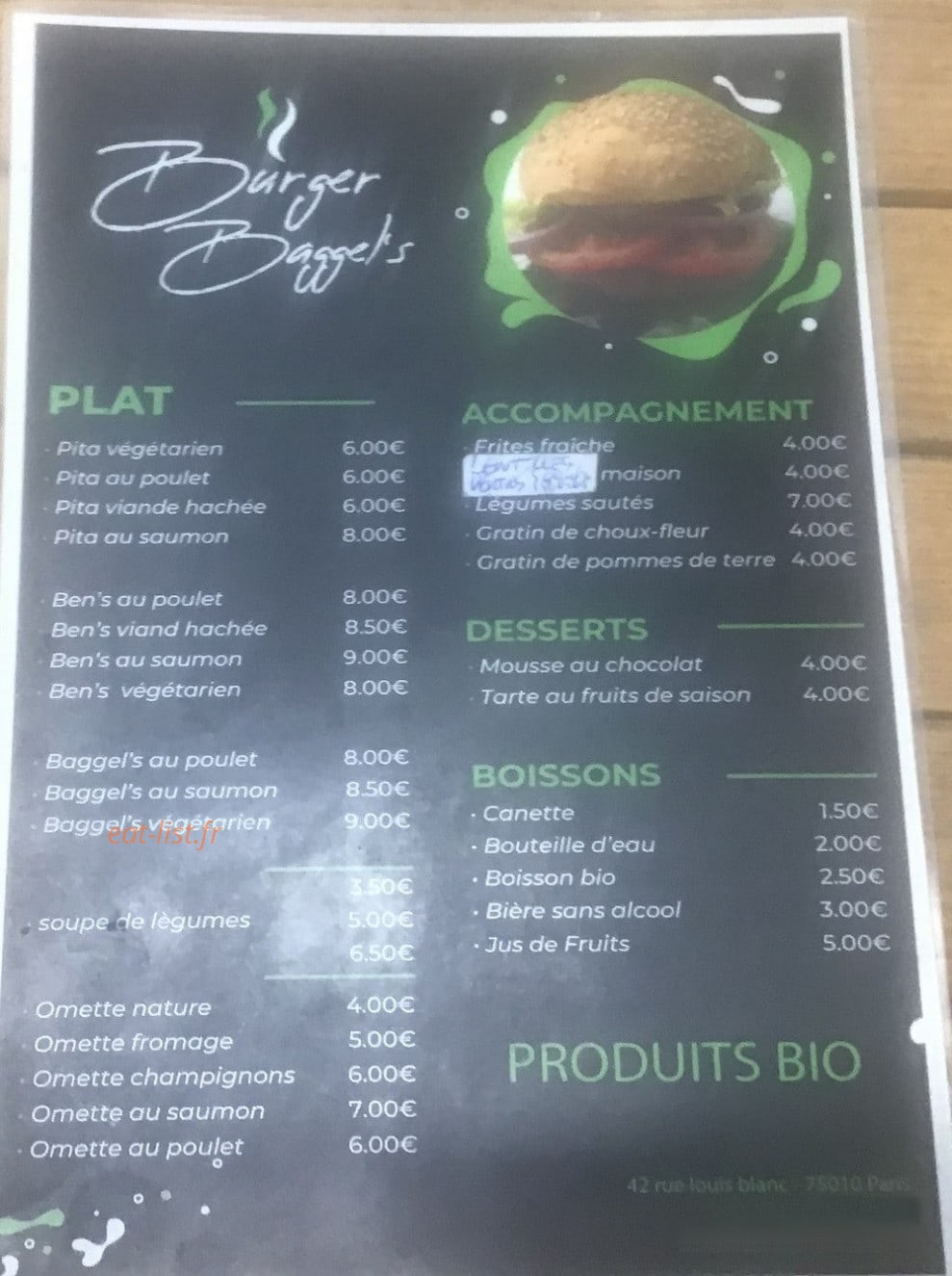 Pita — carte page 1