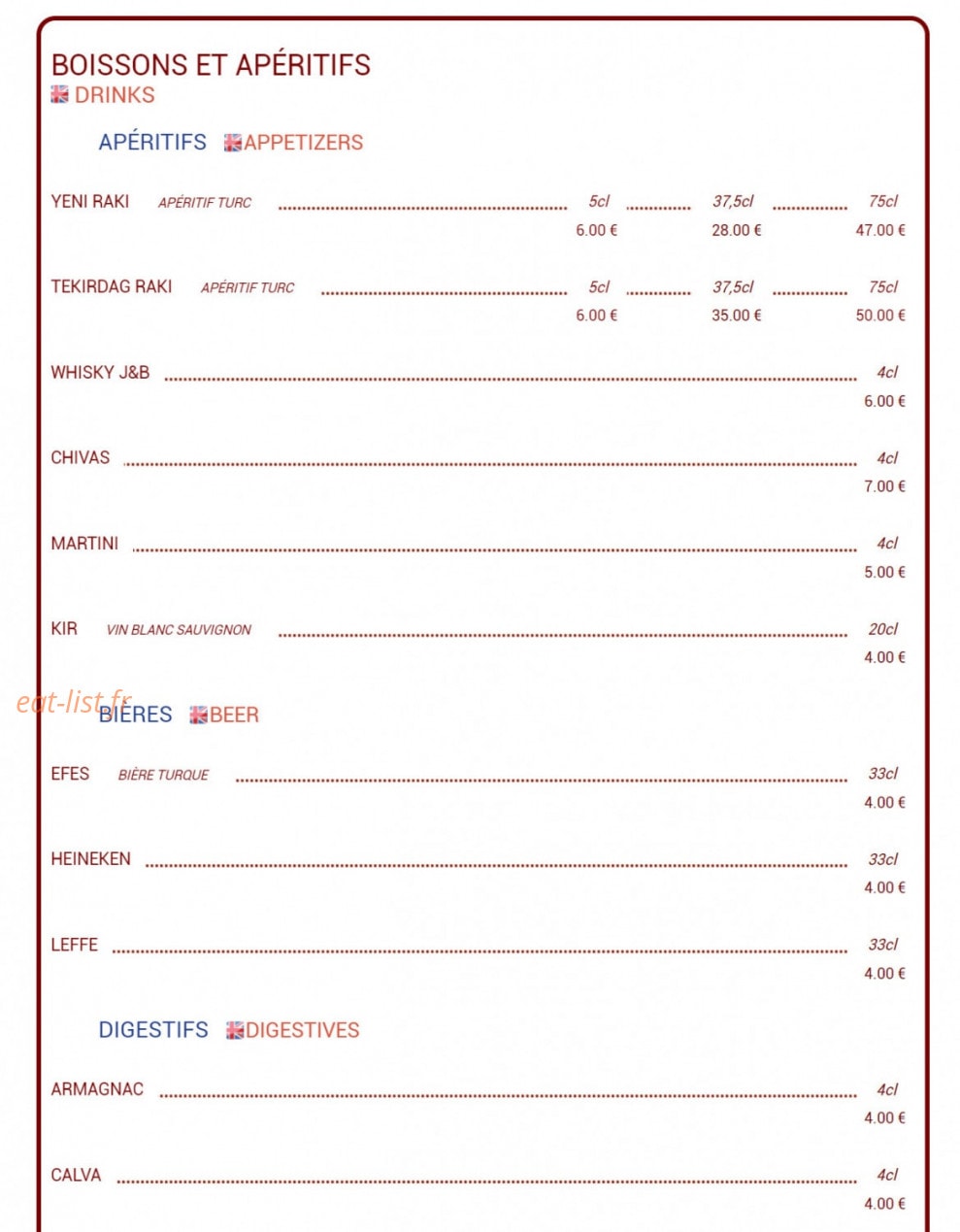 Pizza Grill Istanbul — carte page 8